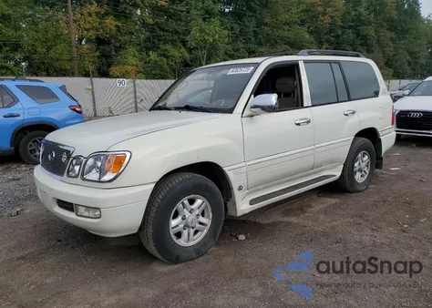 1999 Lexus Lx 470 из США, поврежденный, VIN JT6HT00W8X0049799